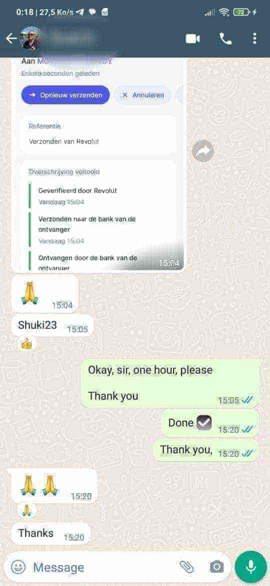 Avis client